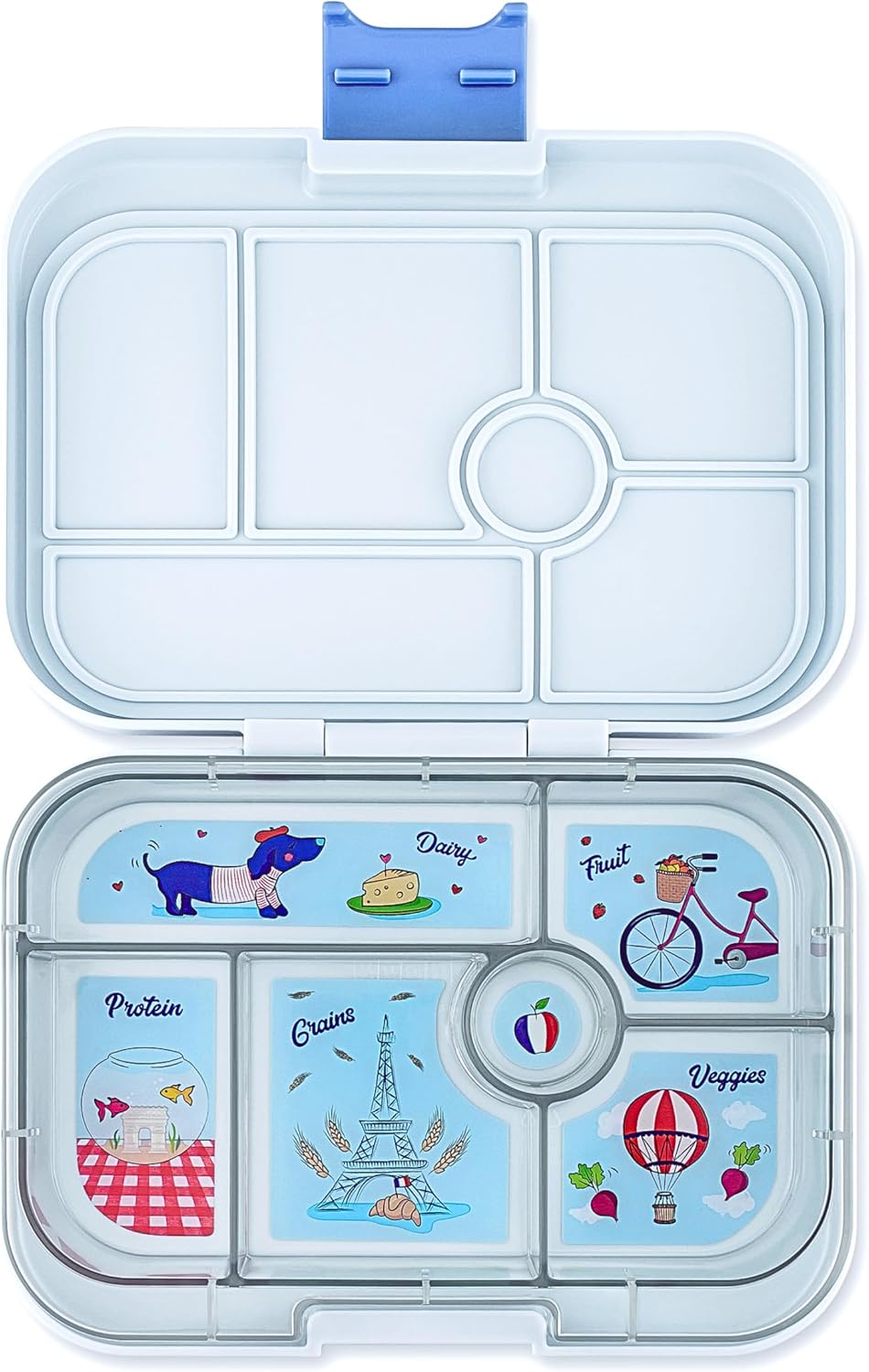 Auslaufsichere Bento-Lunchbox, Hazy Grey (Paris-tablett)