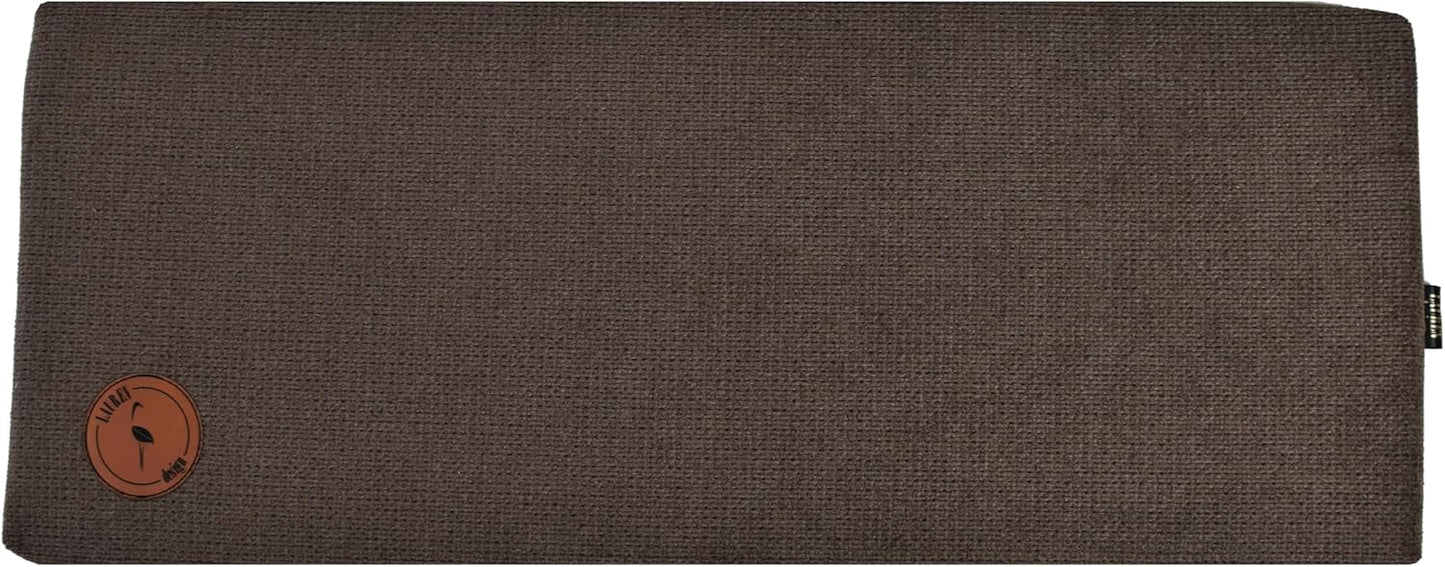 Katzen Fensterliege Cleo mit rutschfester Rückseite, Braun Struktur 70 x 27 x 3 cm