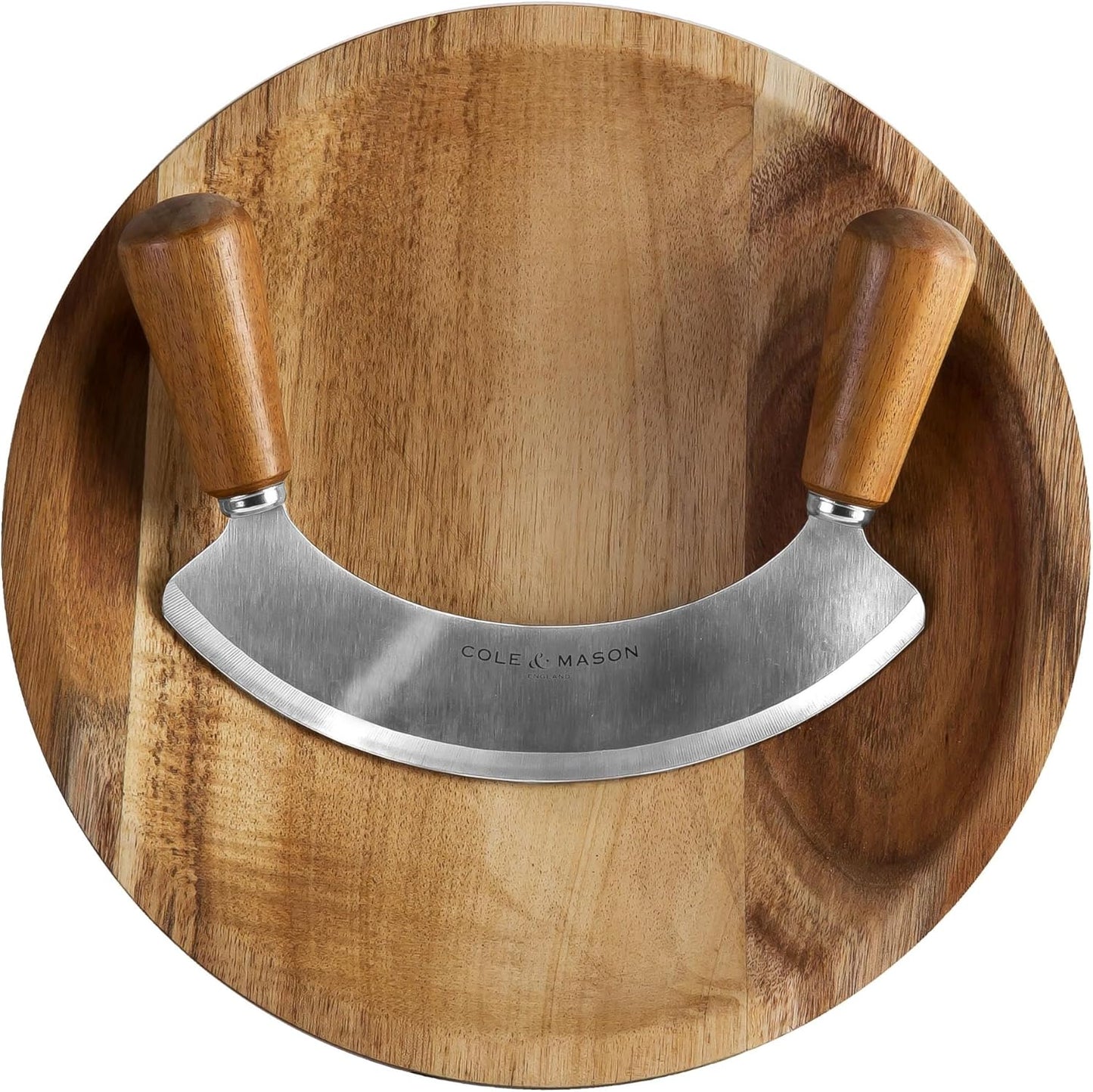 Ashden Wiegemesser und Schneidebrett Set, Wiegemesser mit Schneidebrett