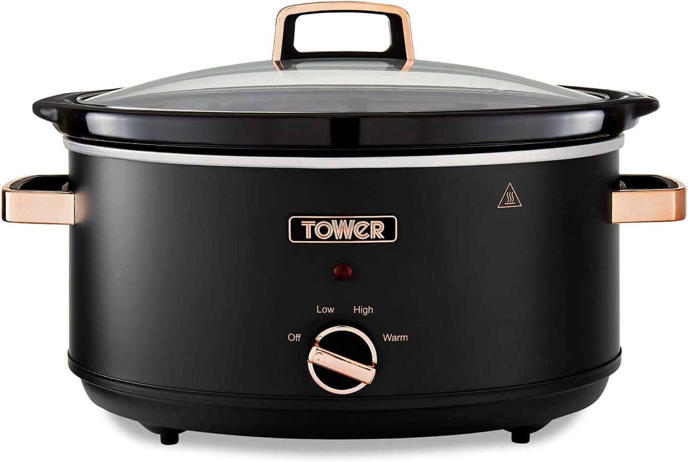 Cavaletto Schongarer mit 3 Wärmestufen, 6,5L Slow Cooker Schwarz