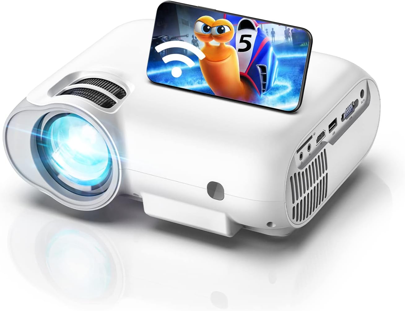 WiFi Beamer 1080P mit Bluetooth 5.0