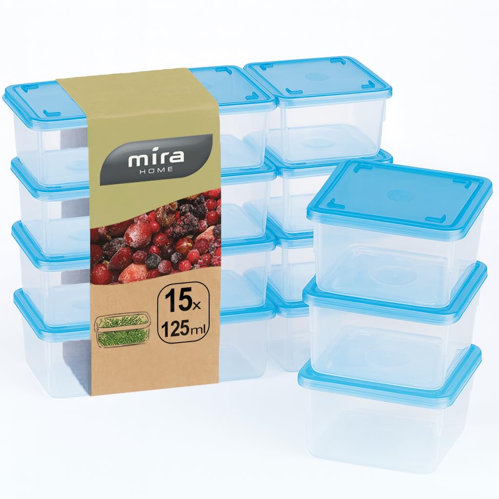 15-teiliges Gefrierdosen-Set, 0,125L (15 Stk)