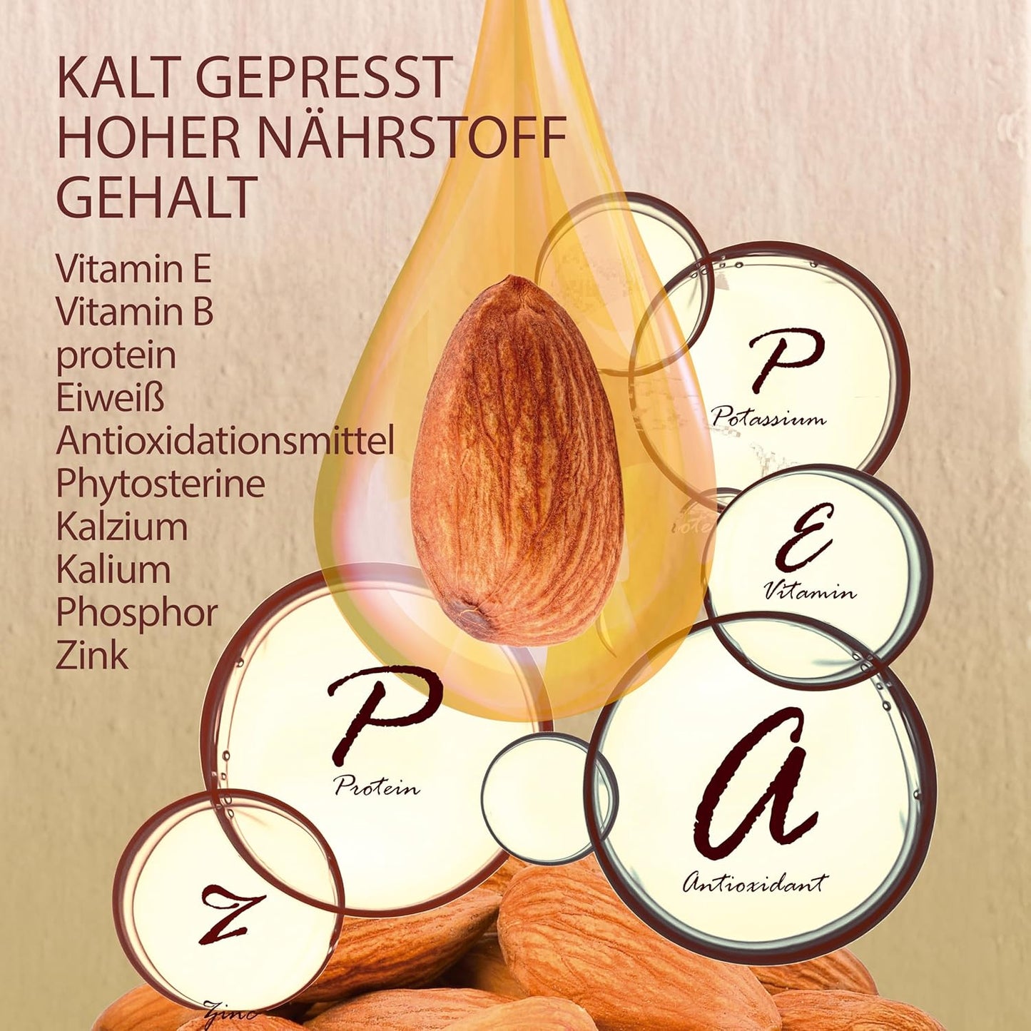 Bio Mandelöl, Mandel 5 l (1er Pack)