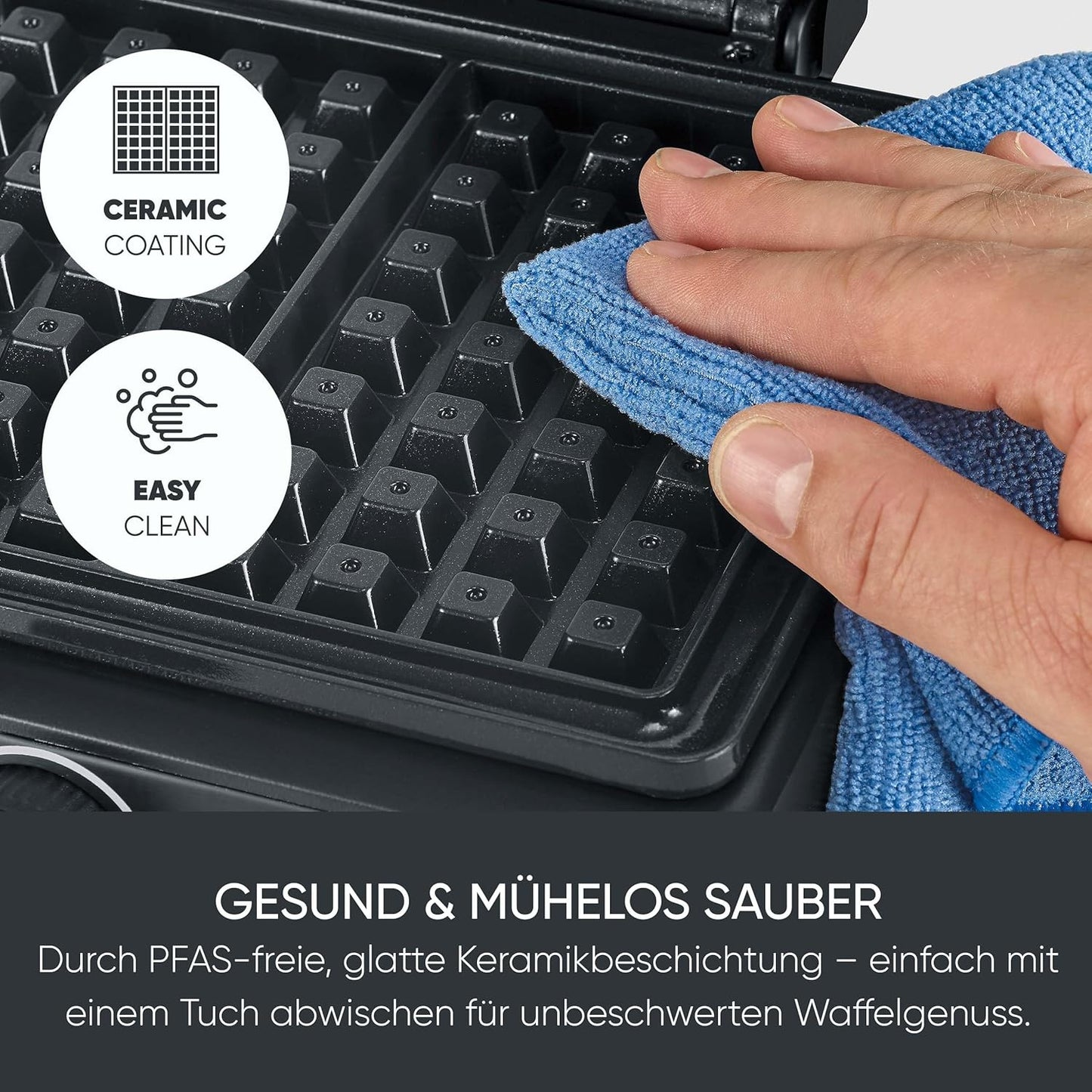 Belgisches Waffeleisen mit Keramikbeschichtung, Belgisches Waffeleisen