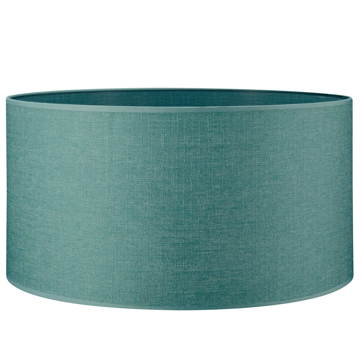 Zylinder-Lampenschirm für E27 Fassung, Hellblau 50cm durchmesser 25cm höhe