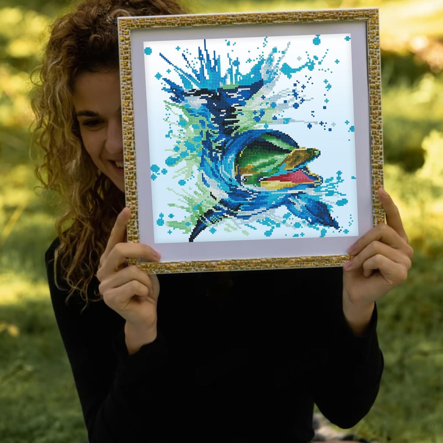 DD8.004 Diamond Painting Set Delfin Flipper, Delfin Flipper