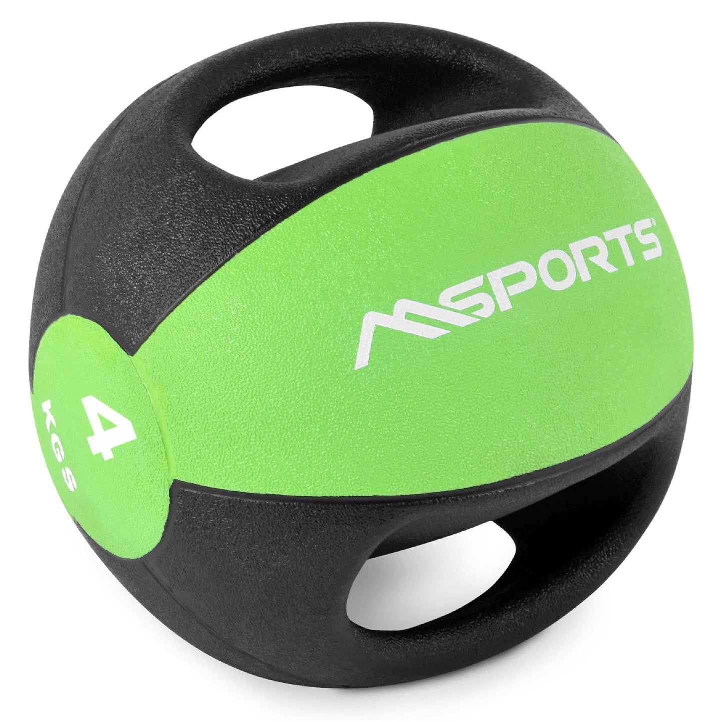 Medizinball mit Griffen, 4 kg - Grün