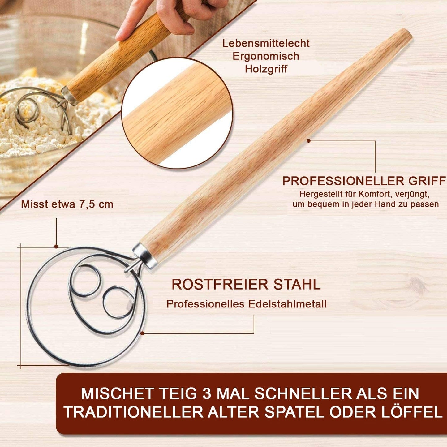 4-teiliges Gärkörbchen-Set