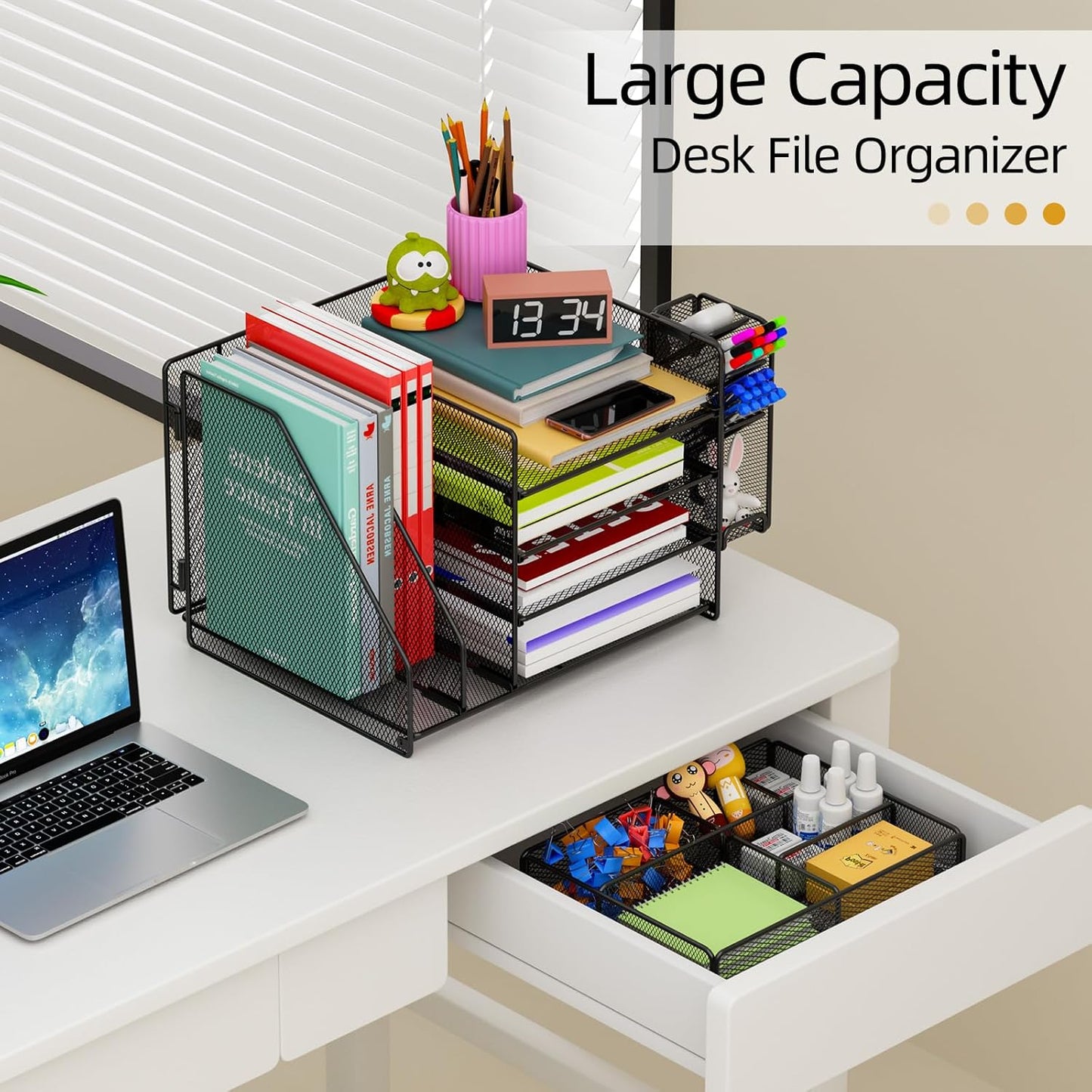 Schreibtisch Organizer mit Aktenhalter