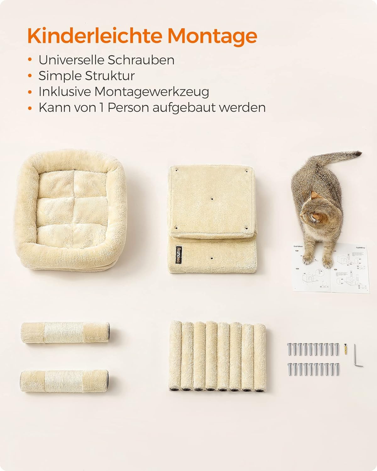 Kleiner Kratzbaum PCT611M01, Beige