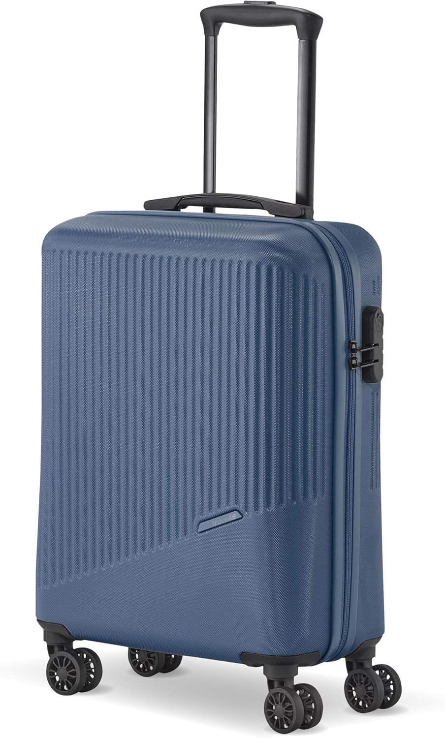 Kratzfester Handgepäck-Trolley mit Zahlenschloss, Blau Trolley Handgepäck (55 cm)
