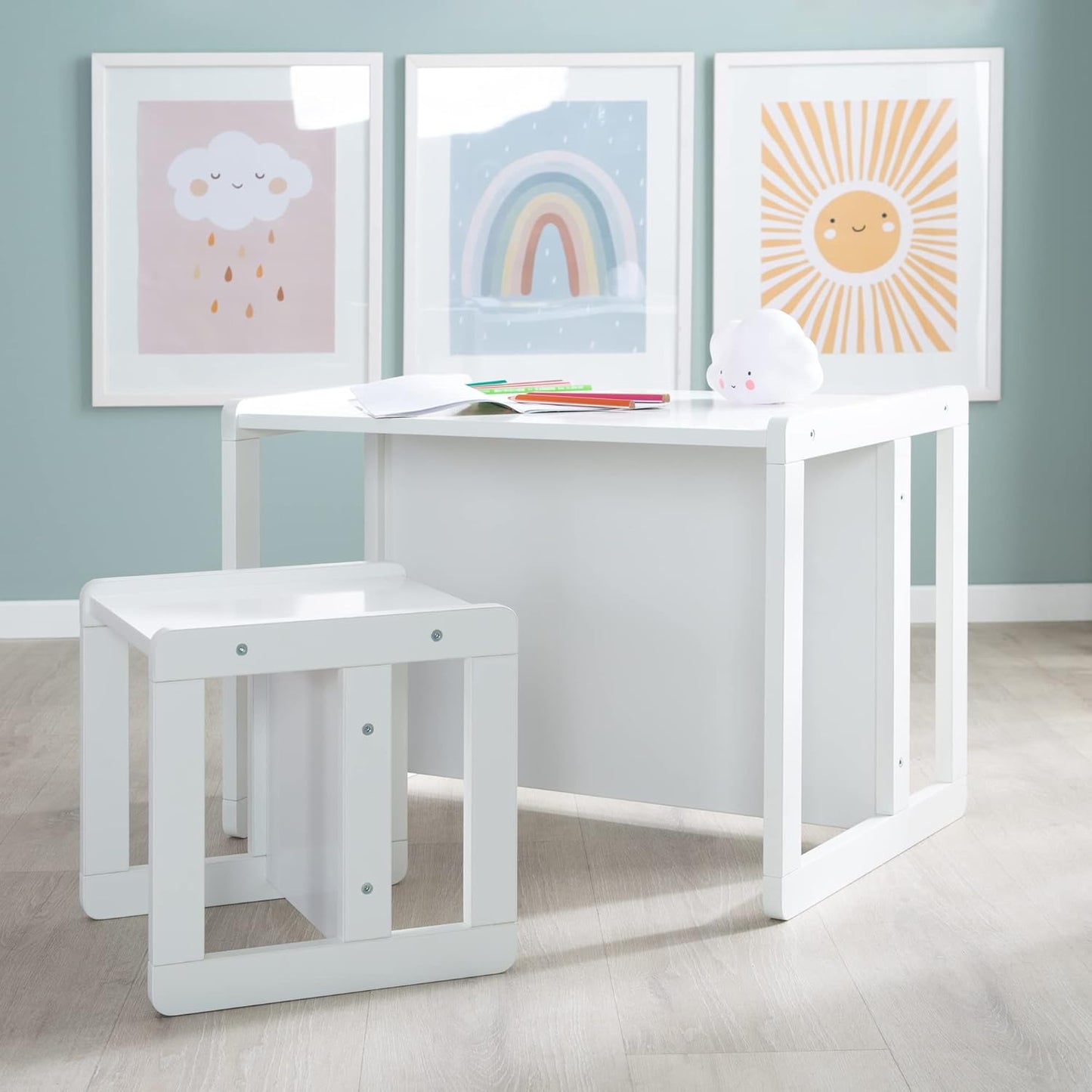 Kindersitzgruppe 3in1, Weiß