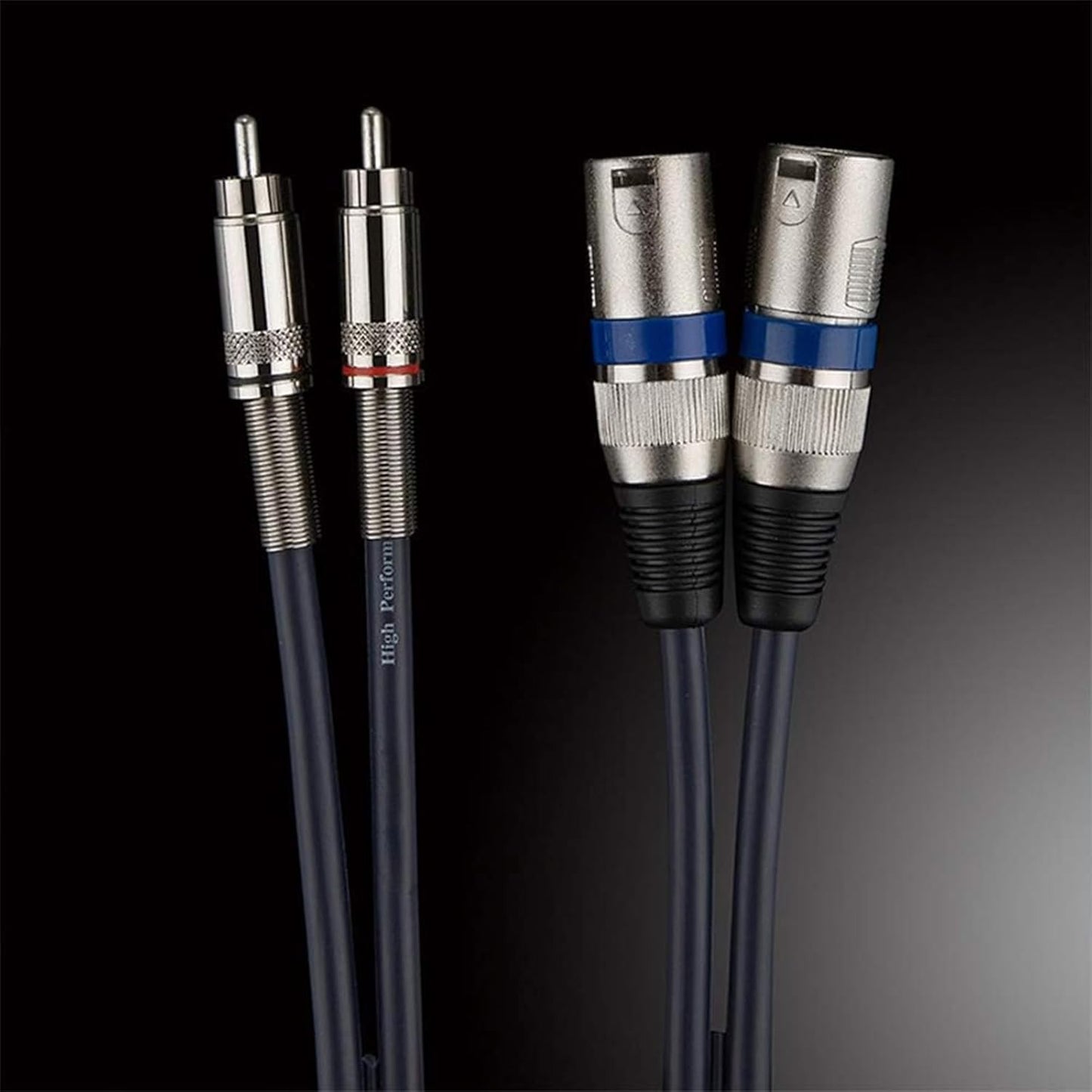 XLR auf Cinch HiFi Stereo Audiokabel (2×1 m), 1m