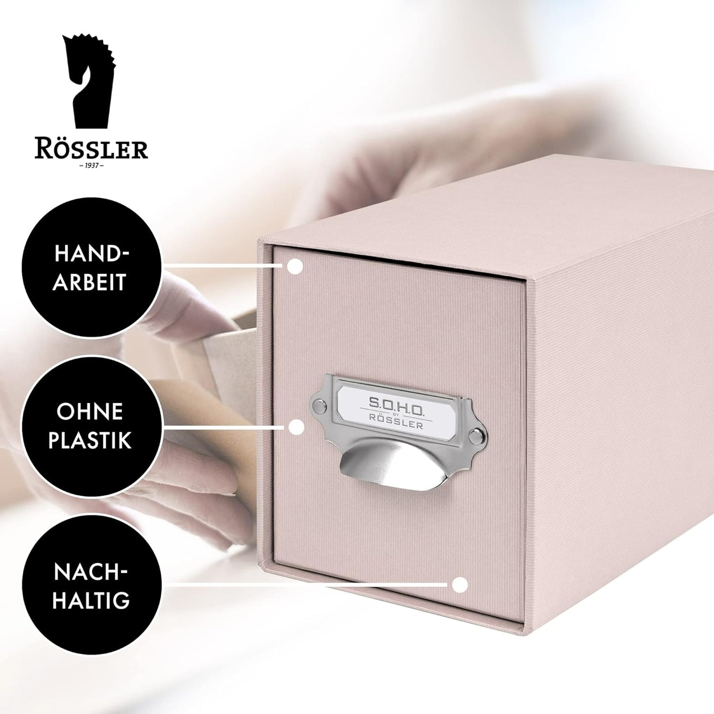 Soho CD-Schubladenbox, Powder