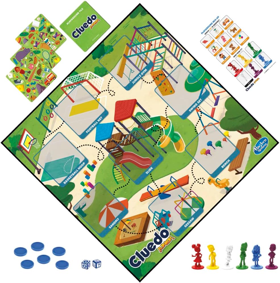 Cluedo Junior 2-in-1 Brettspiel, Junior 2-in-1