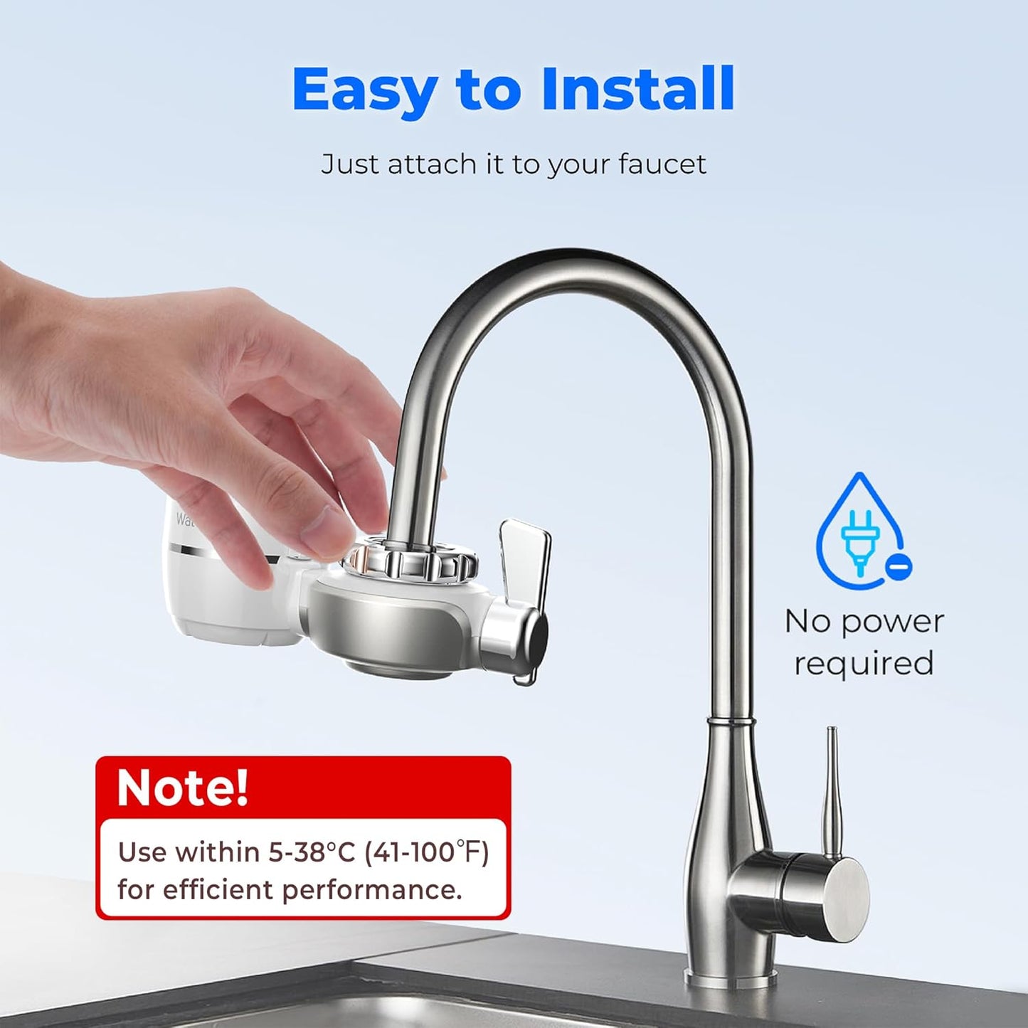 Wasserhahnfilter, Silber