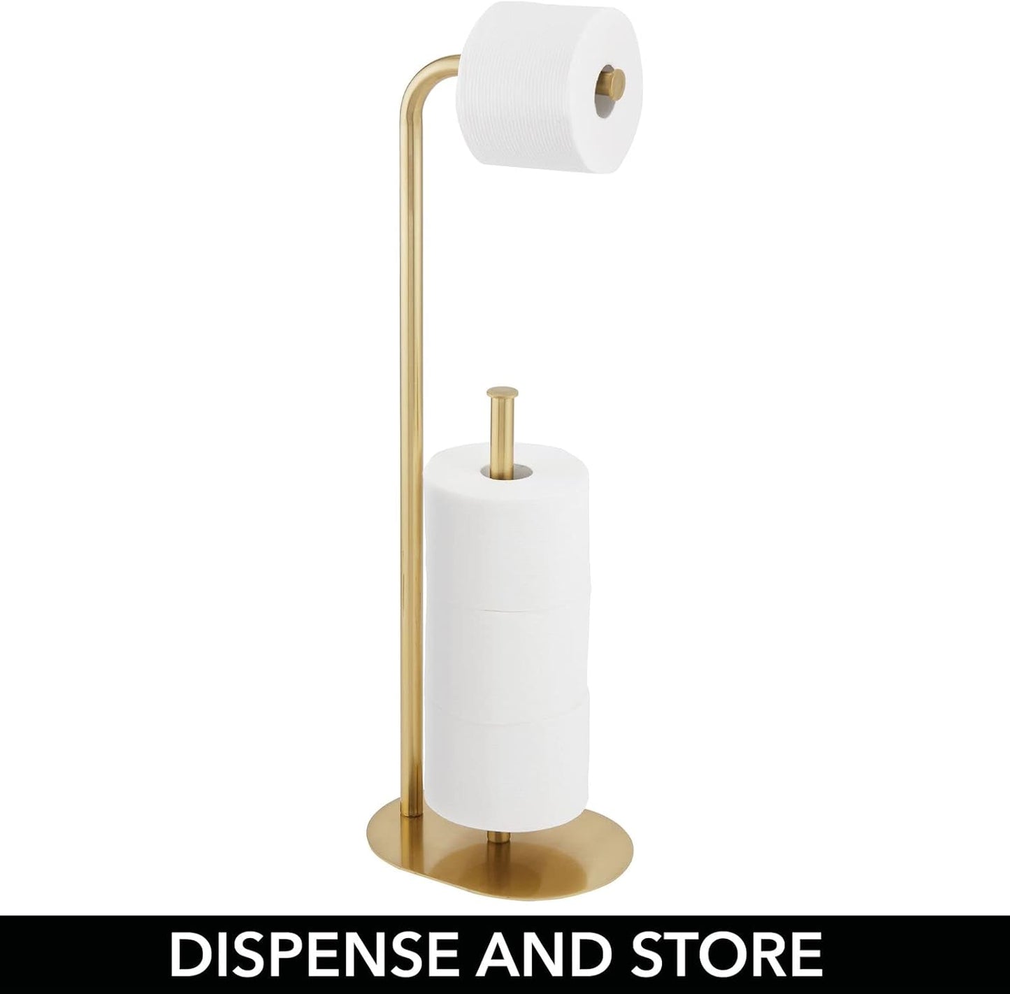 Toilettenpapierhalter, Messingfarben