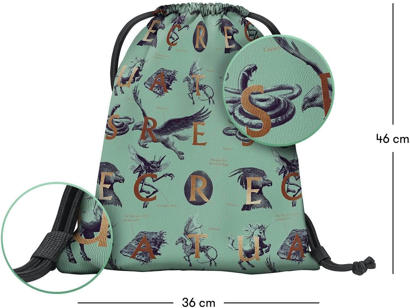 Schulrucksack-Set (3-teilig) Harry Potter Design, Harry Potter Fantastic Beasts