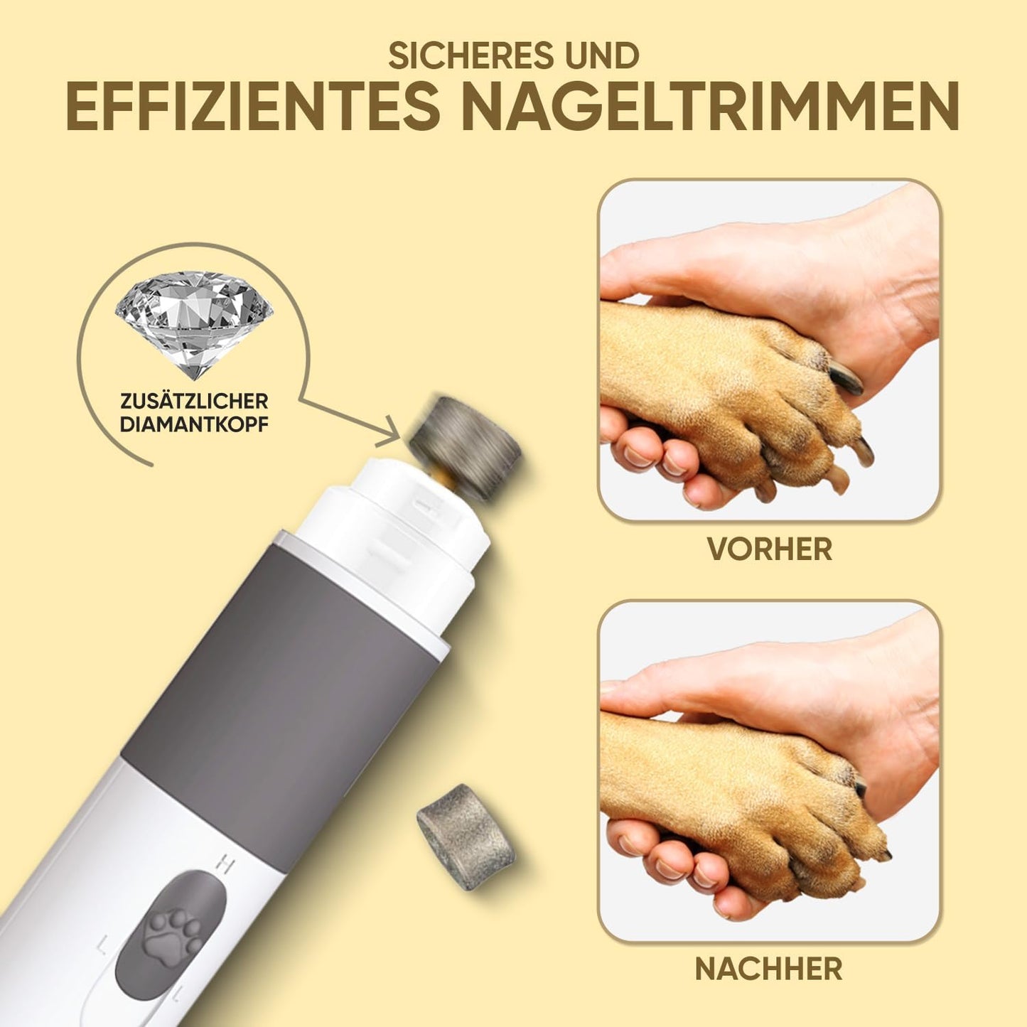 Krallenschleifer und Krallenscheren-Set