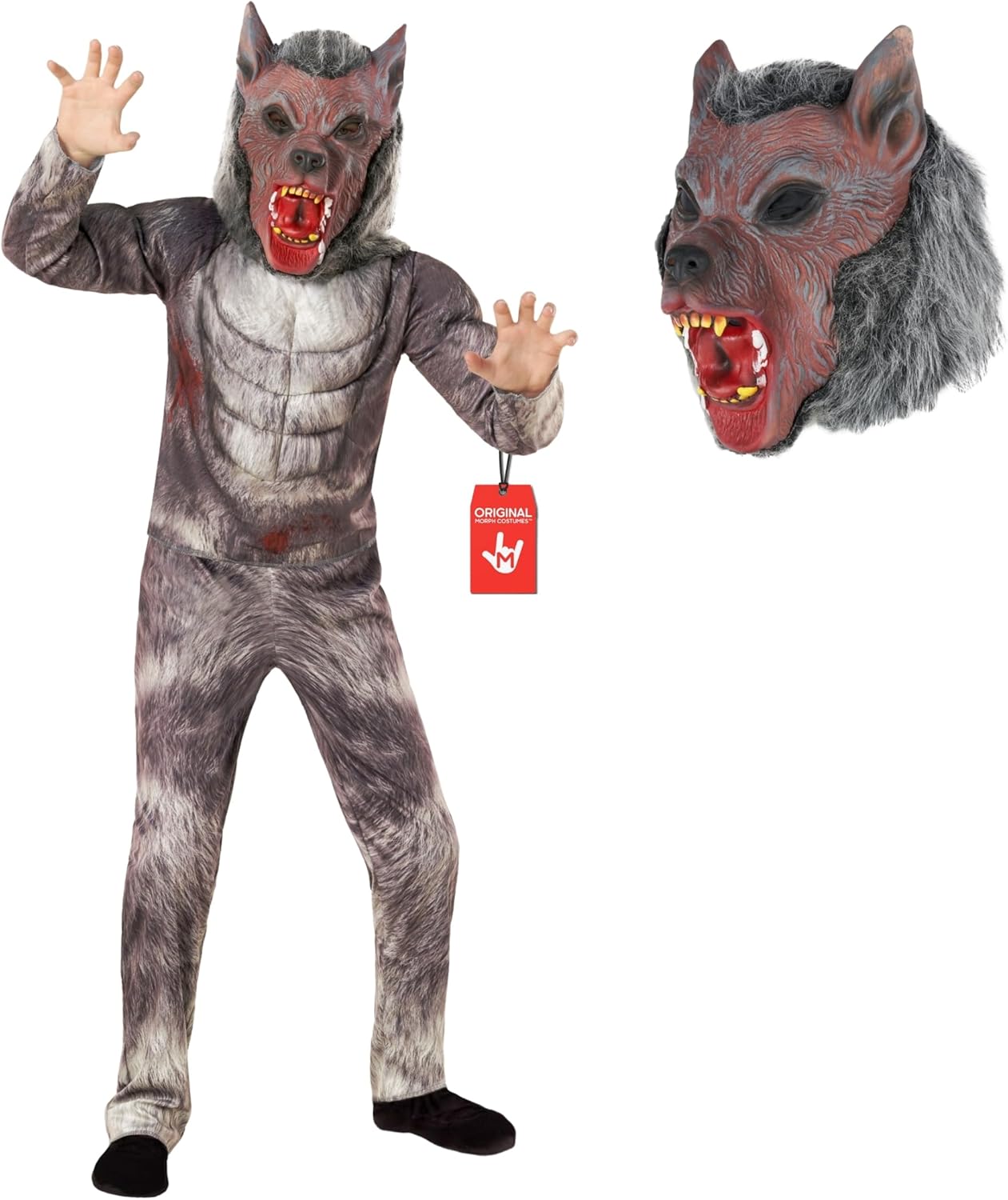 Werwolf-Kostüm für Kinder (7-9 Jahre), 7-9 Jahre