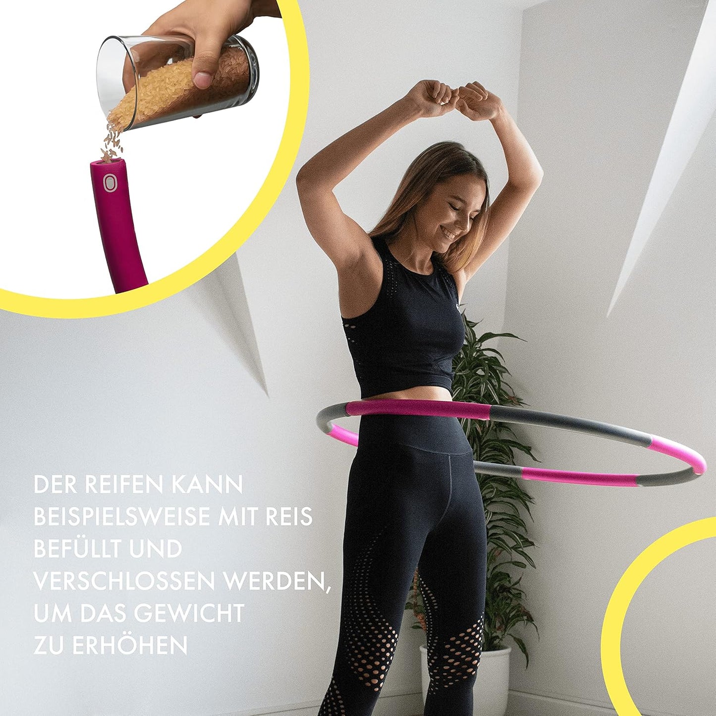 Hula Hoop Reifen mit Tragetasche