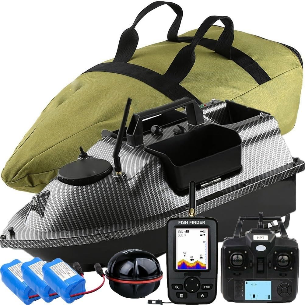 Bait Boat 6 Futterboot zum Karpfenangeln mit GPS und 3 Katapultbuchten, Bait Boat 6