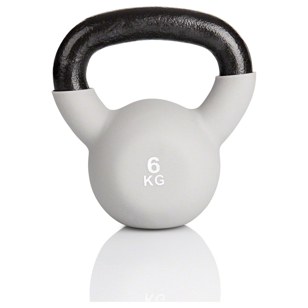 Kettlebell Kugelhantel für Fitness, B - 6kg, grau