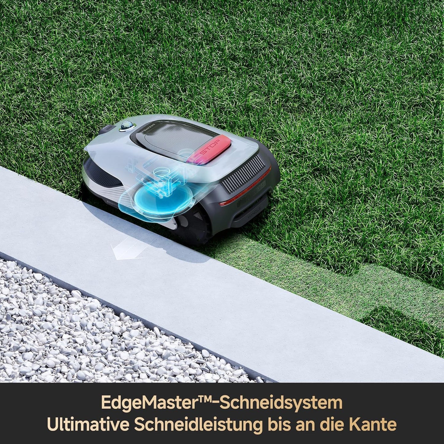Mähroboter A2 1200 mit 3D-LiDAR & KI-Vision, 56.5 cm x 27 cm x 43.9 cm A2 1200