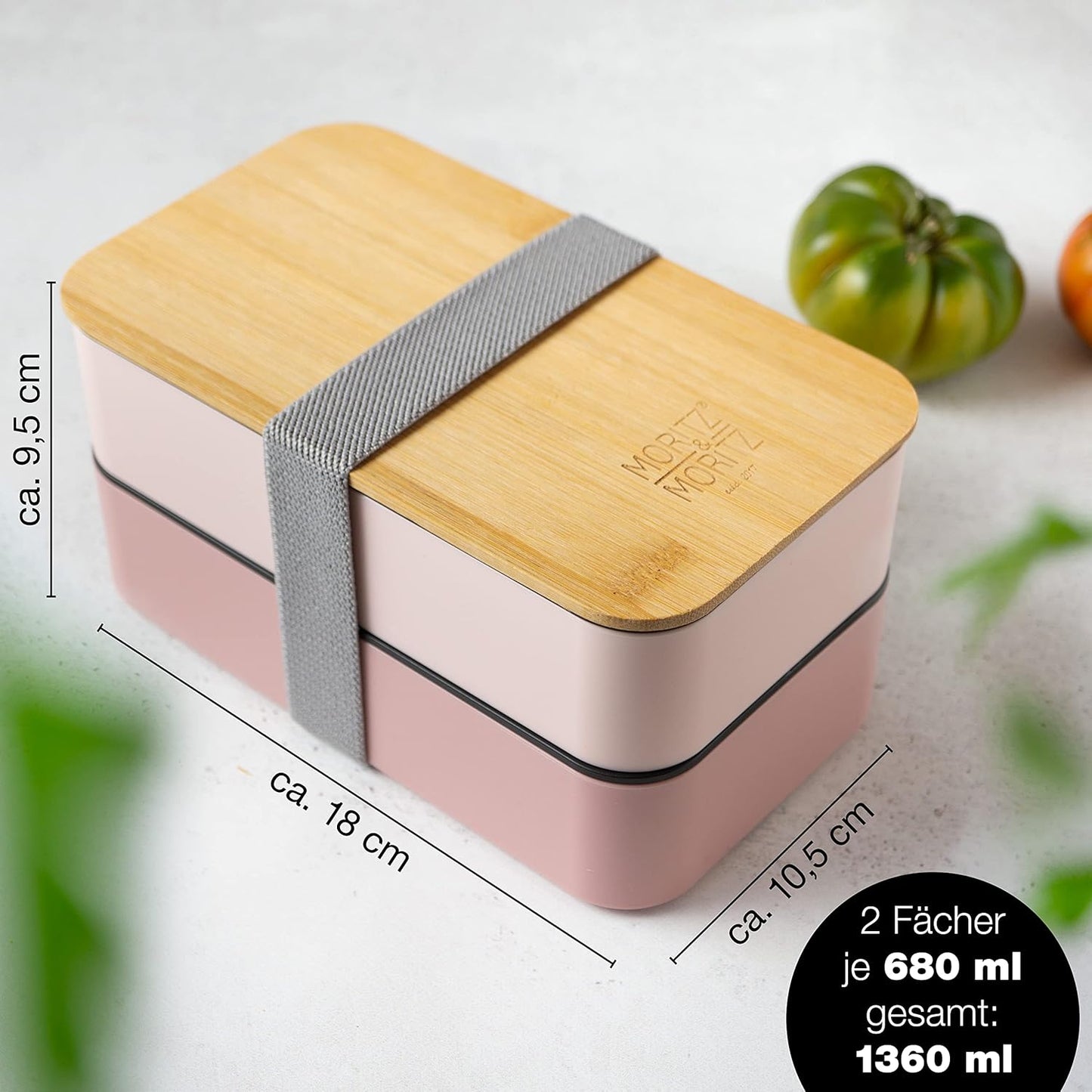 Bento Box Set, 2er Pack Pink