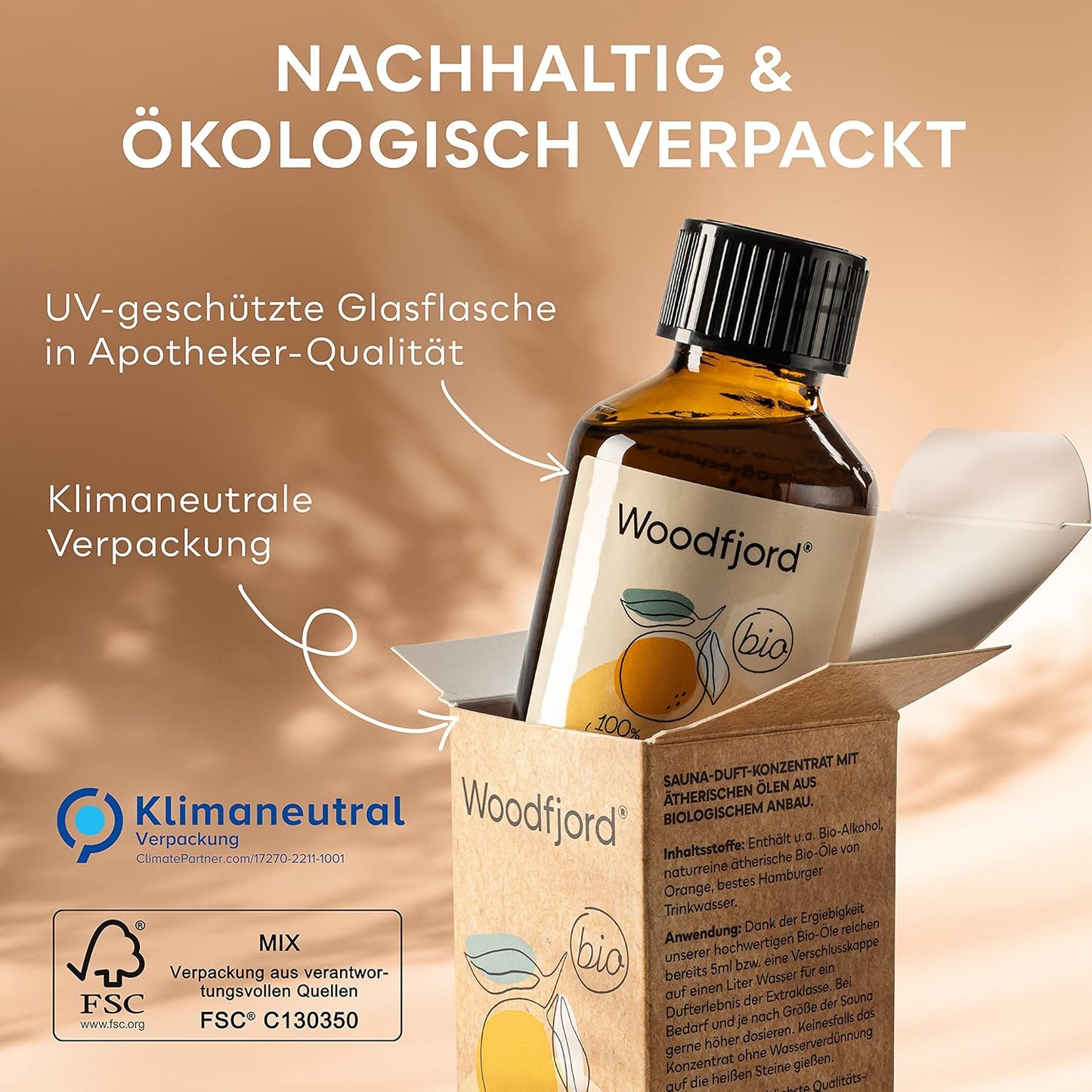 Saunaaufgussmittel Orange, Orange (Bio) 1er Verpackung