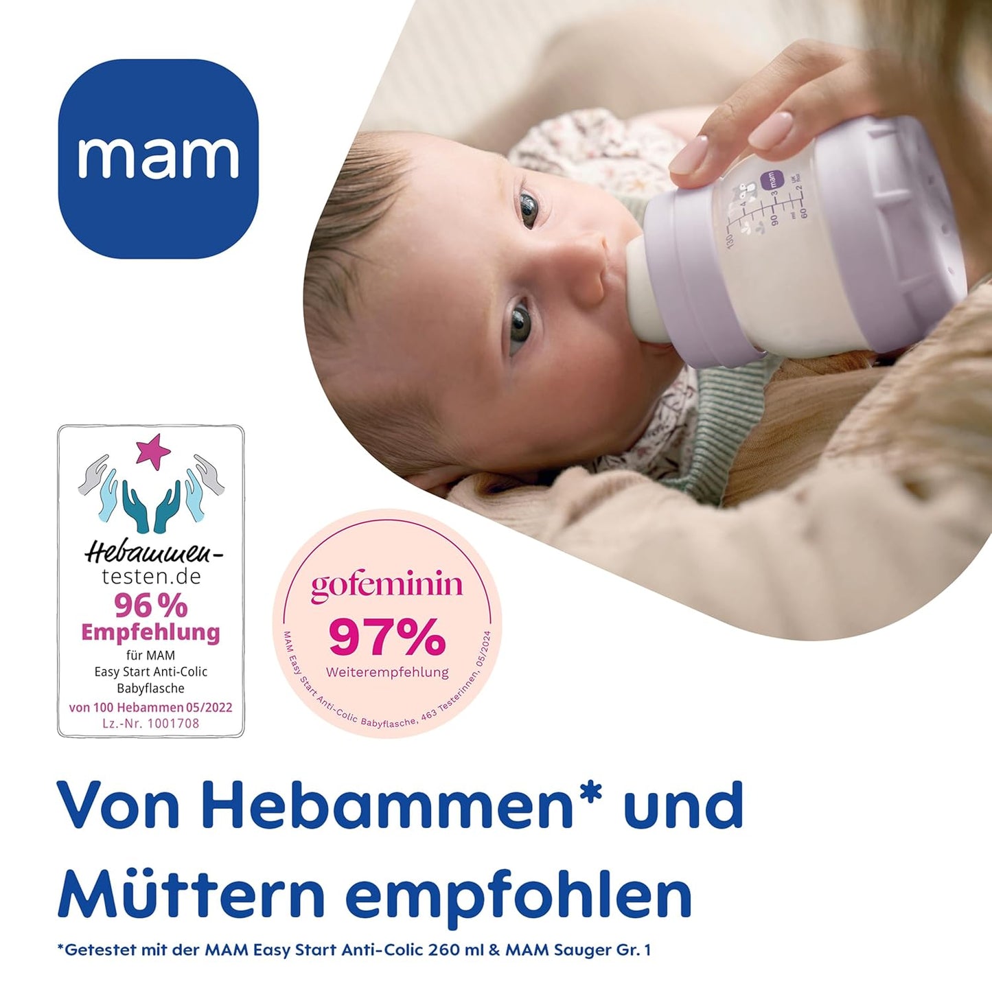 Anti-Kolik Babyflaschen-Set (5-teilig), Wal