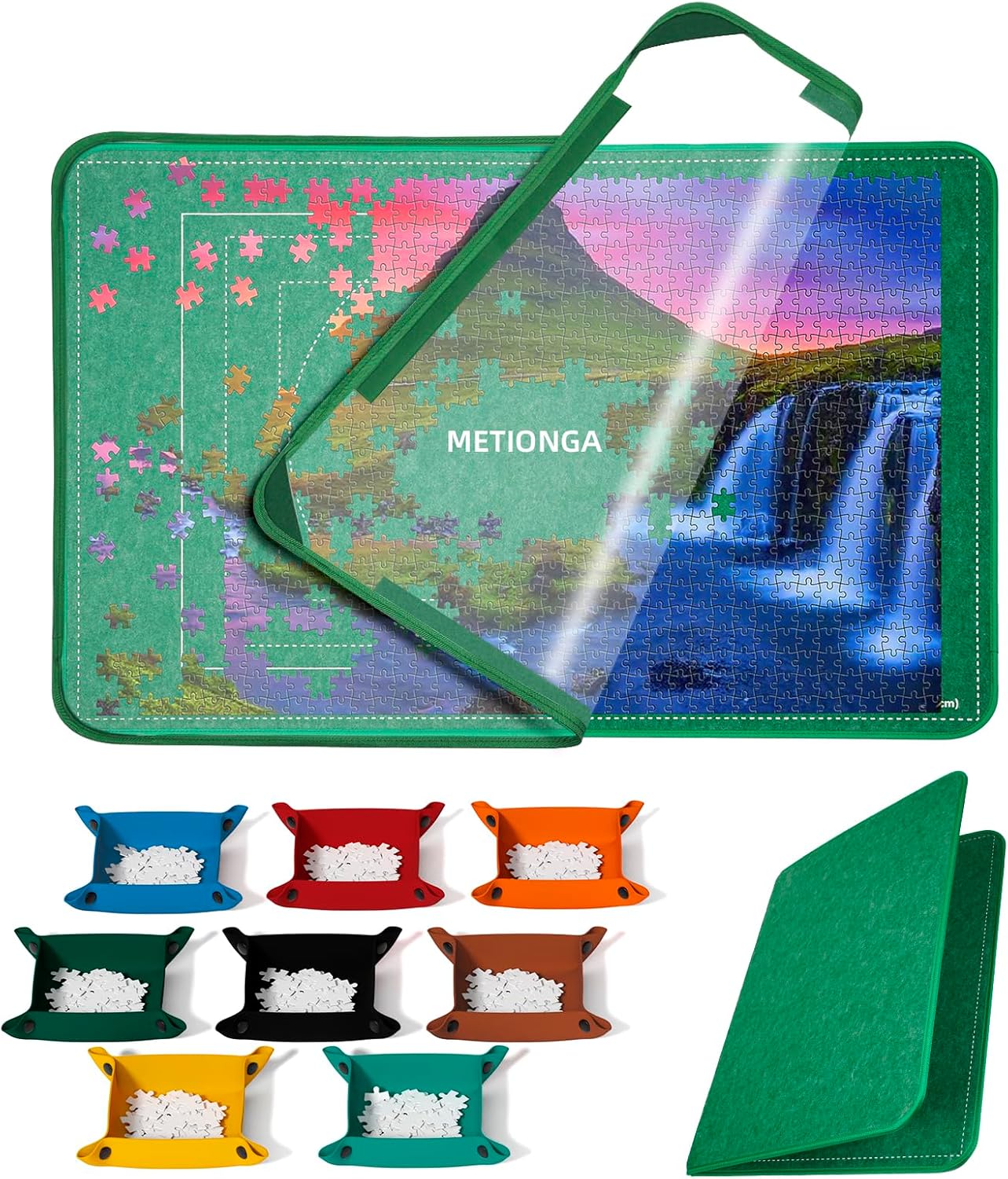Faltbares Puzzlebrett mit Sortierschalen (2000 Teile)