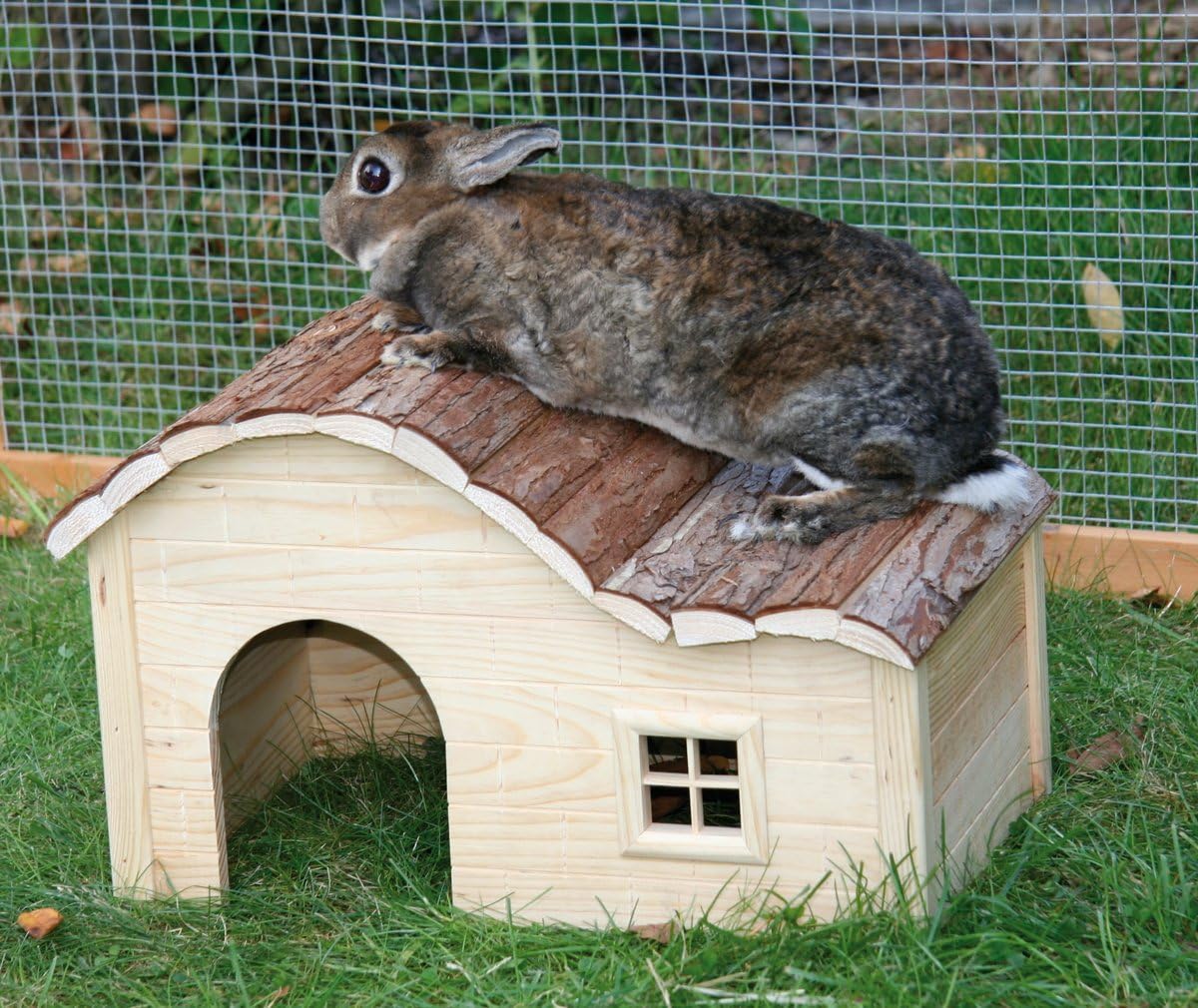 Nagerhaus mit geschwungenem Dach (40x25x25 cm), 40 x 25 x 25 cm