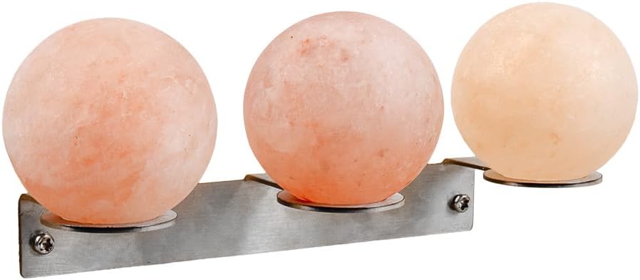 3er-Set Salzkugeln mit Wandhalterung für Sauna, 3 Stück mit Wandhalterung