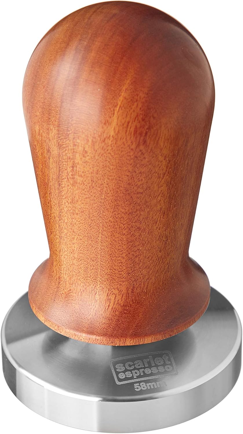Espresso Tamper Perfetto, 58.5 mm Sandelholz - Dunkelbraun