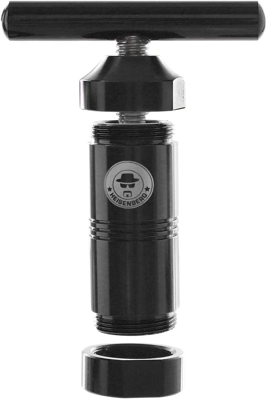Pollenpresse, Schwarz ; Aluminium