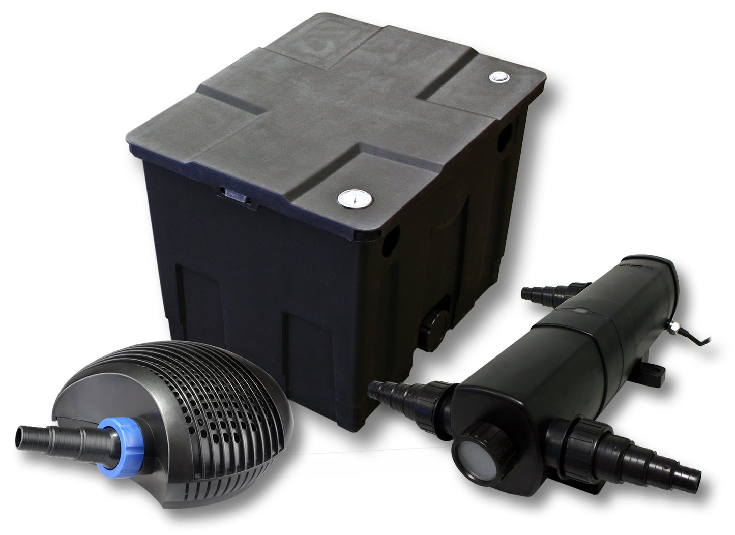 Teichfilter Komplettset mit Pumpe & UVC-Klärer