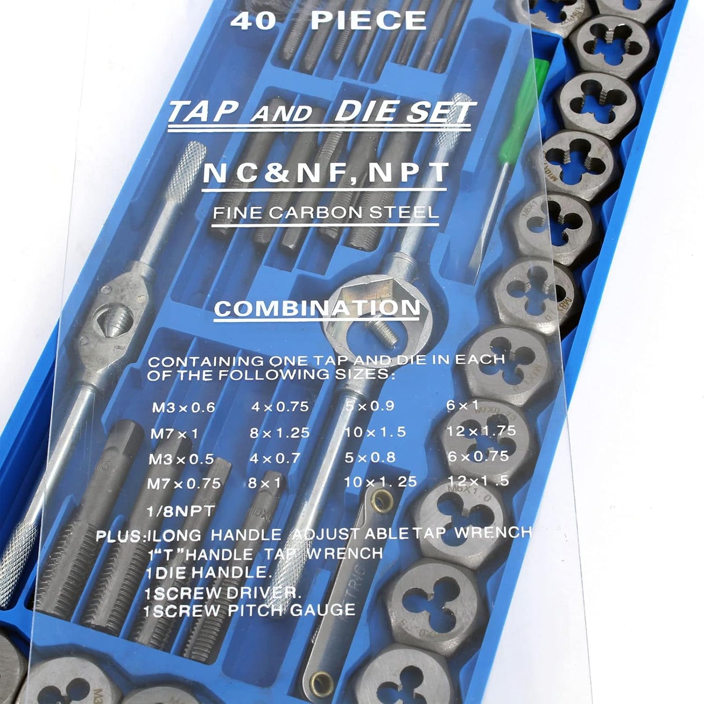 40-teiliges Gewindeschneider Set