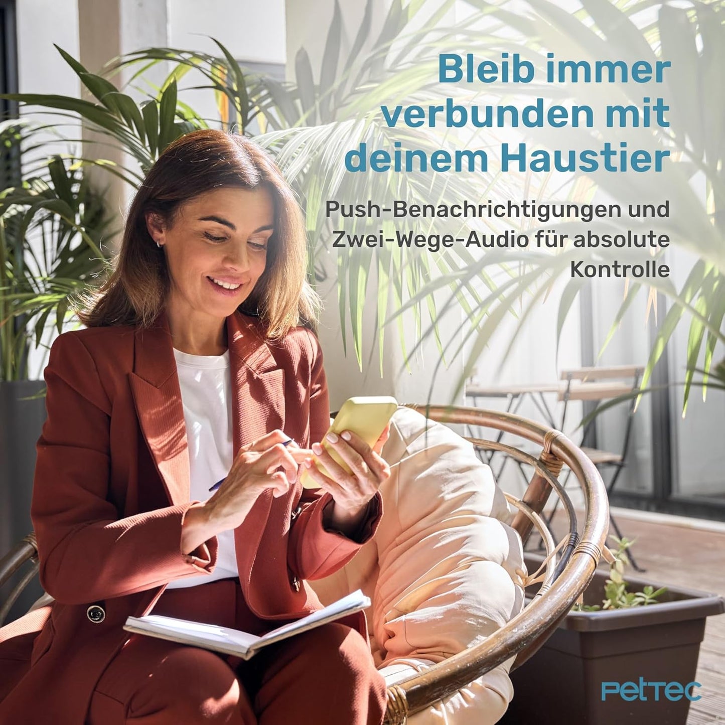 Futterautomat mit Haustierkamera, WLAN & App-Steuerung, 8L Futterautomat inkl. Kamera