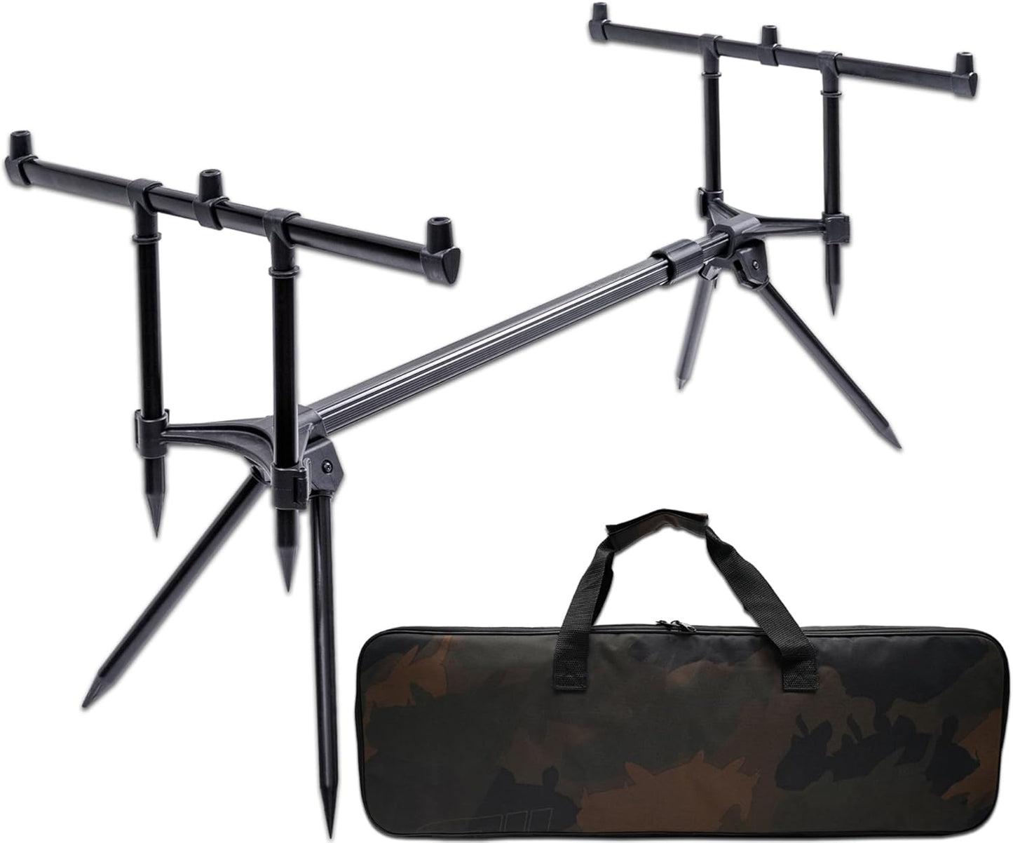 Session Rod Pod für drei Angelruten mit Tragetasche