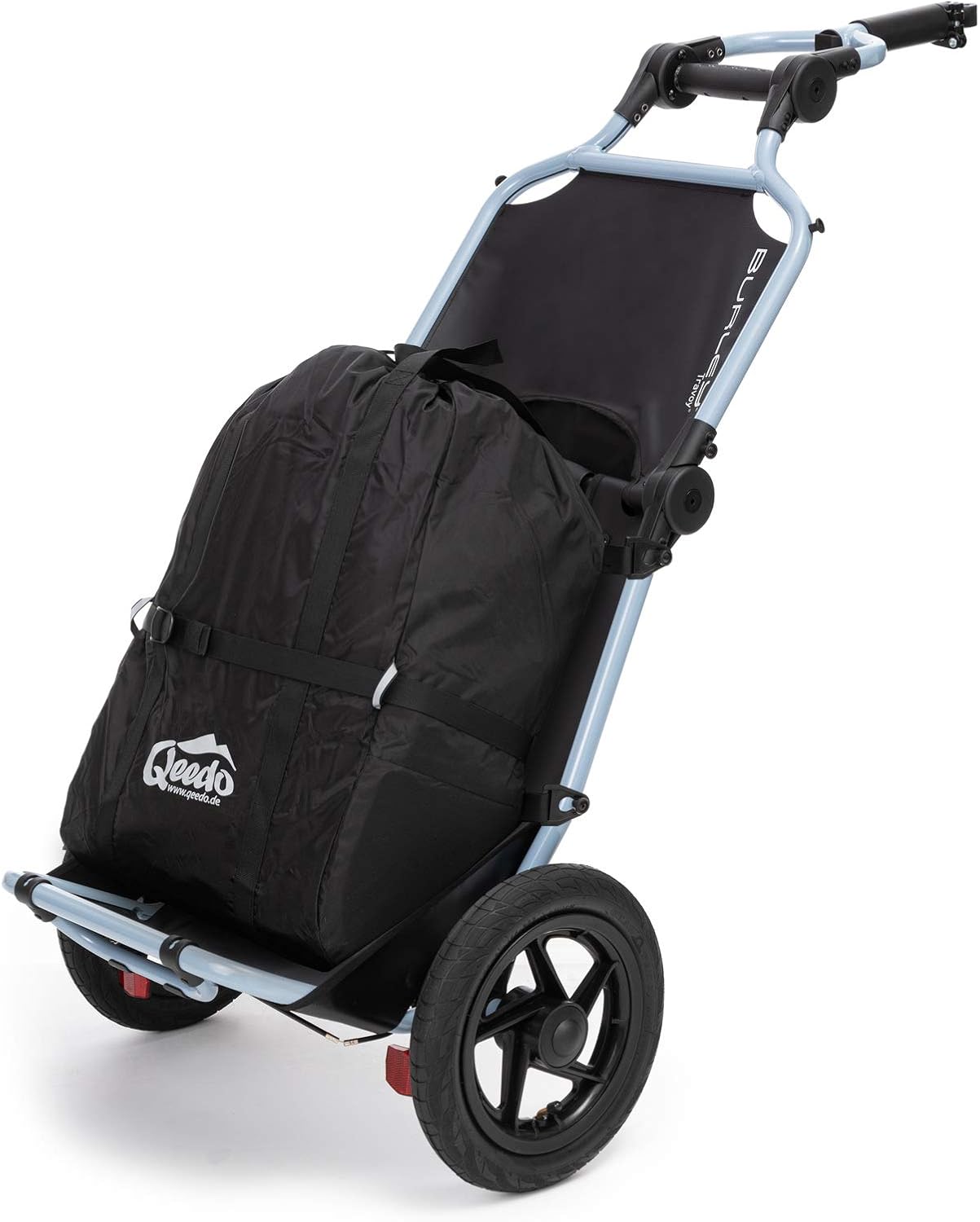 Velo-Lastenanhänger Travoy Set mit Einkaufstasche