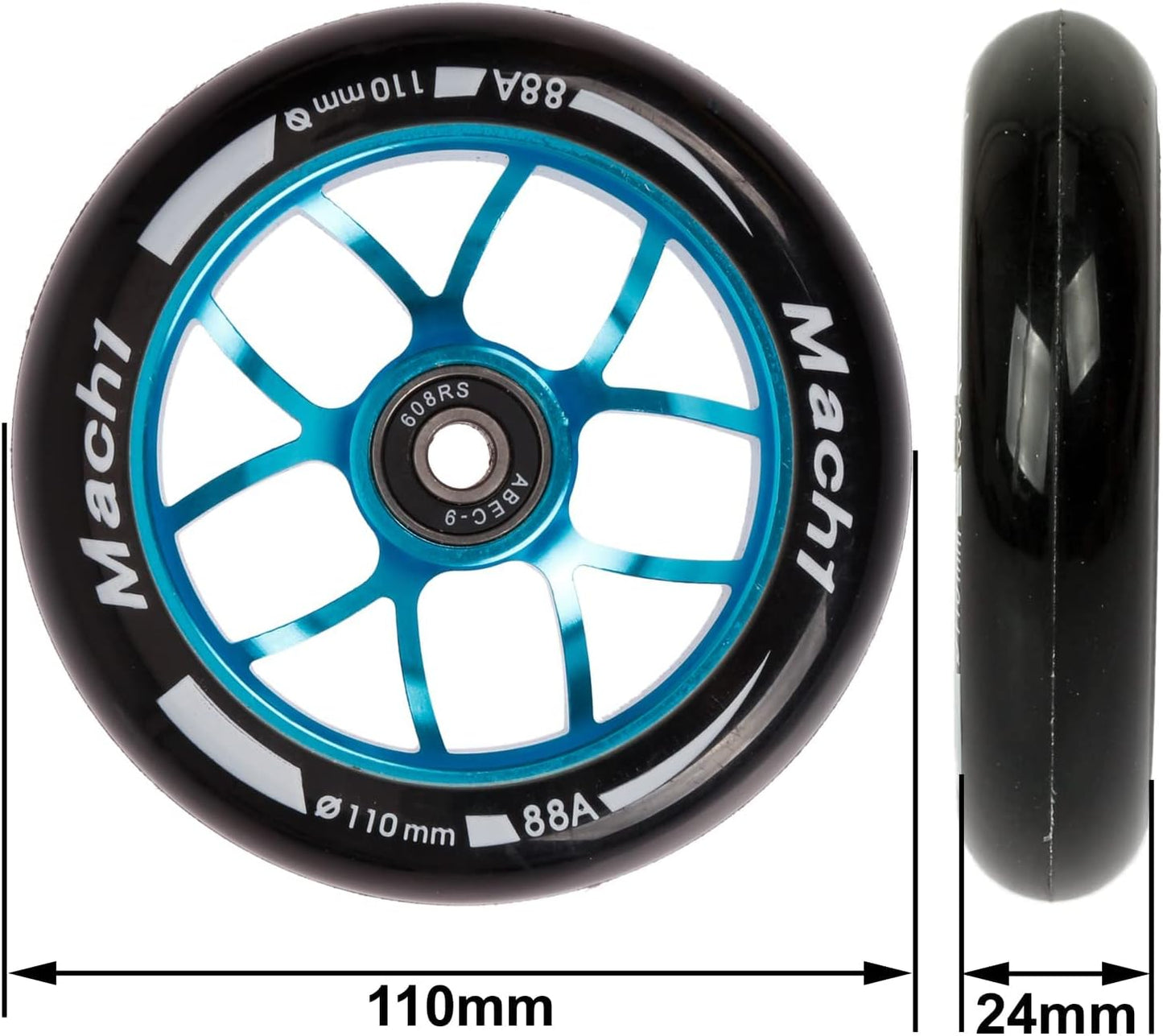 Stunt Scooter Rollen, 110x24mm