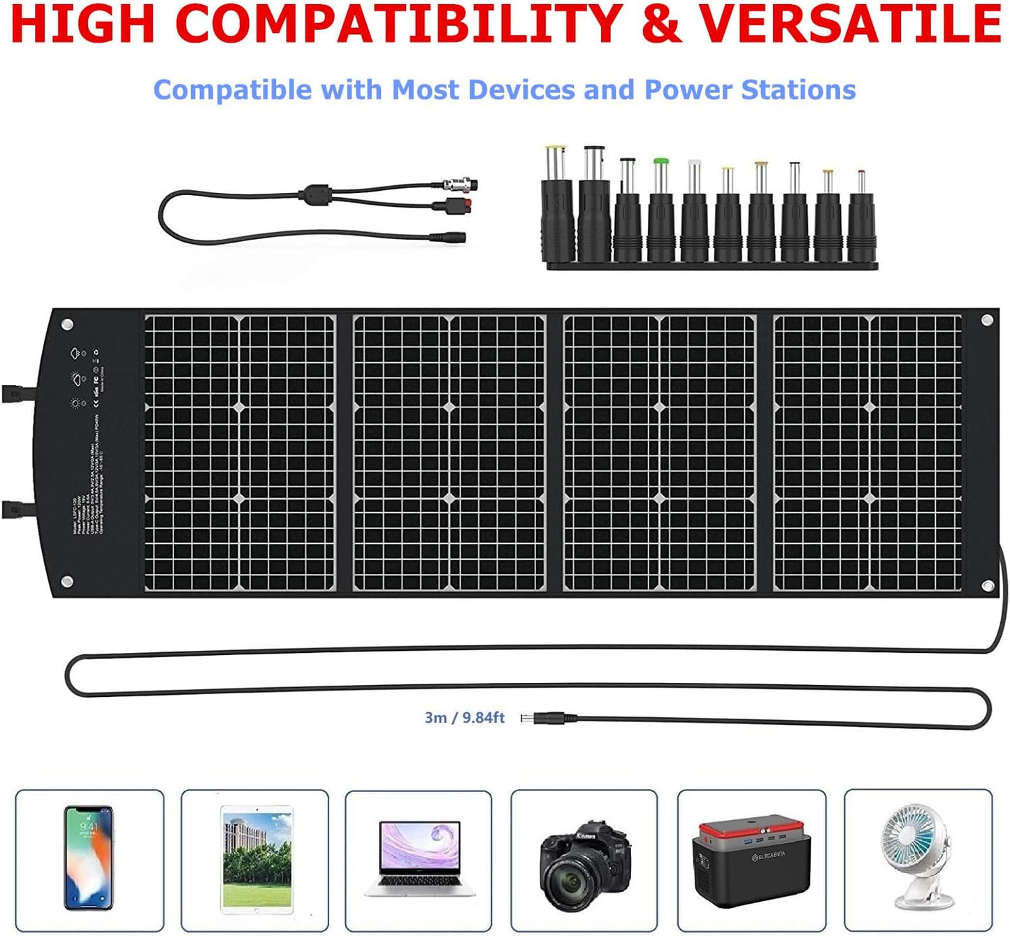 Faltbares Solarladegerät, 120W