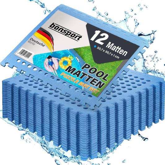 12er-Set Pool-Bodenschutzmatte, 12 Matten