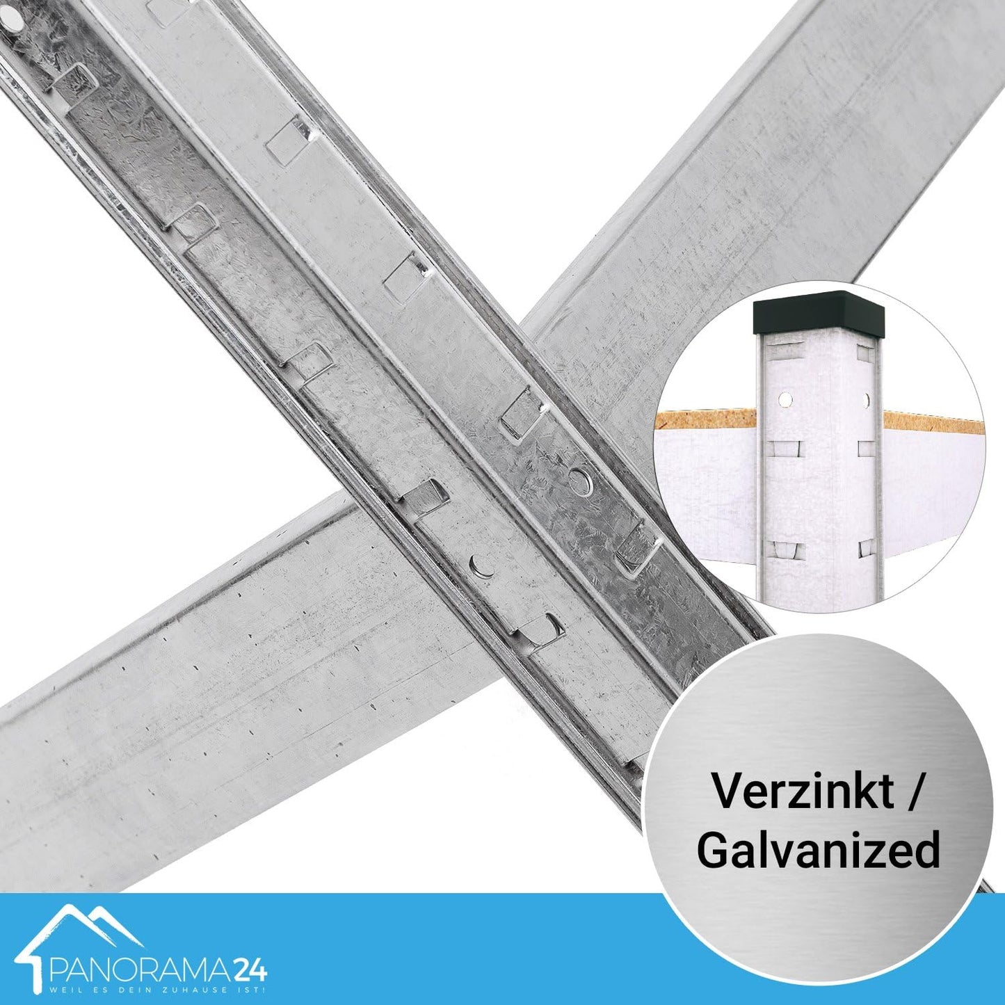 Stecksystem-Lagerregal, 160x80x40cm, verzinkt, 320kg