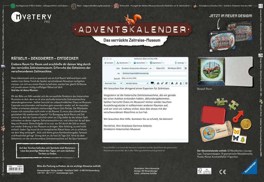 Adventskalender Mystery PRO - Das verrückte Zeitreisemuseum
