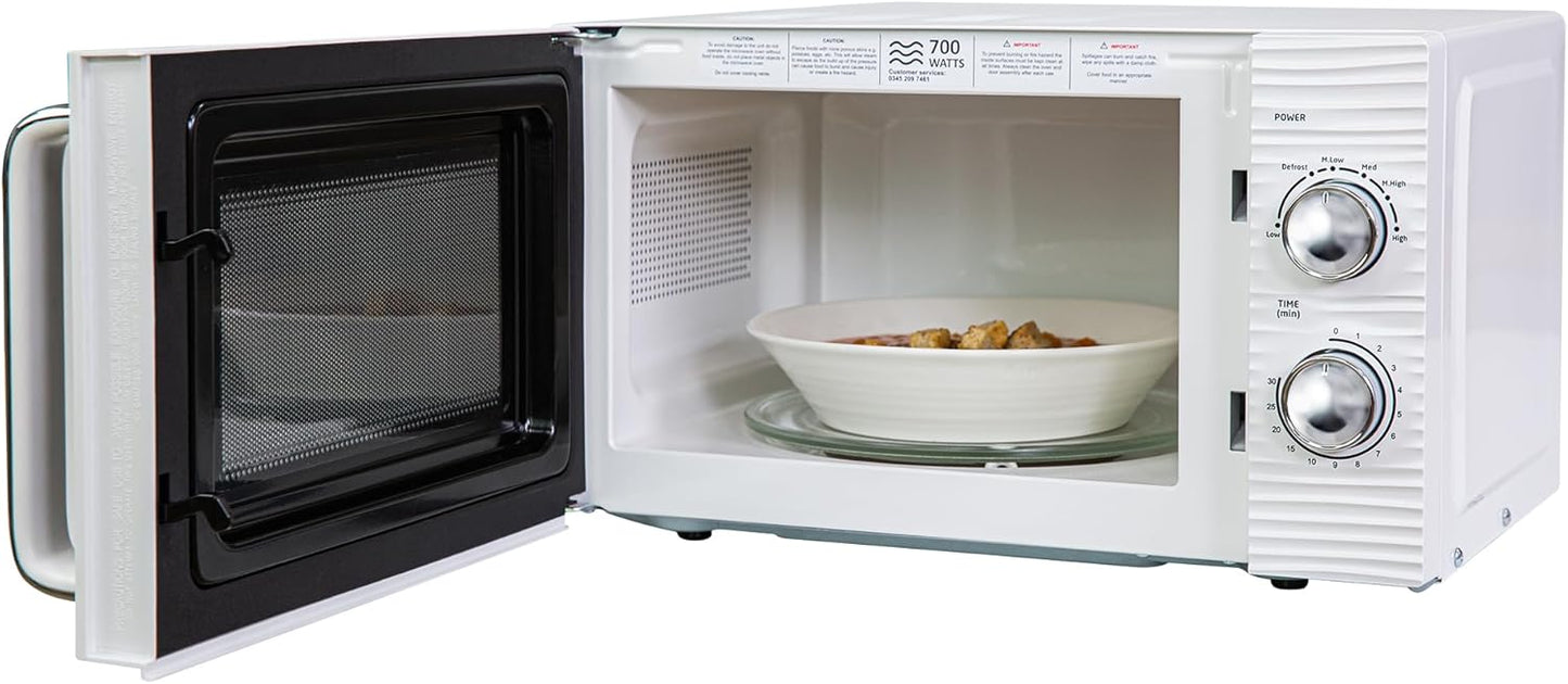 Inspire Solo Mikrowelle, 17L, 5 Leistungsstufen, Timer, Weiss