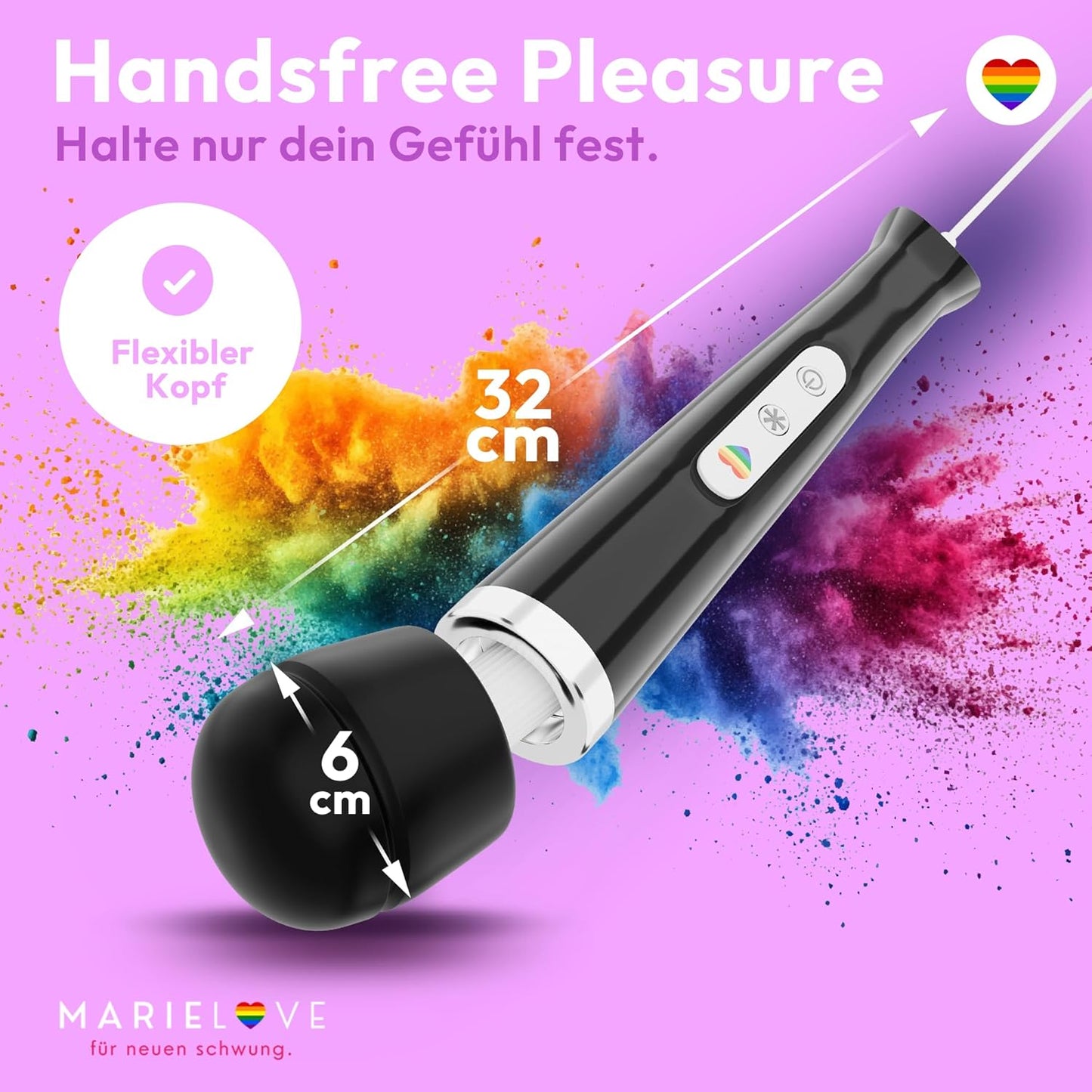 Vibrator mit App-Steuerung, Schwarz