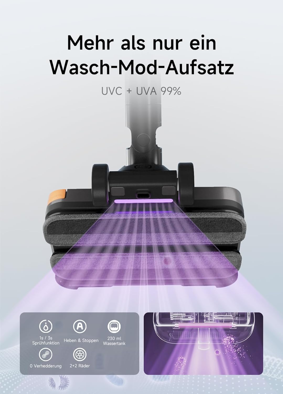 3-in-1 Wischaufsatz für Dyson V7/V8/V10/V11/V15/Gen5