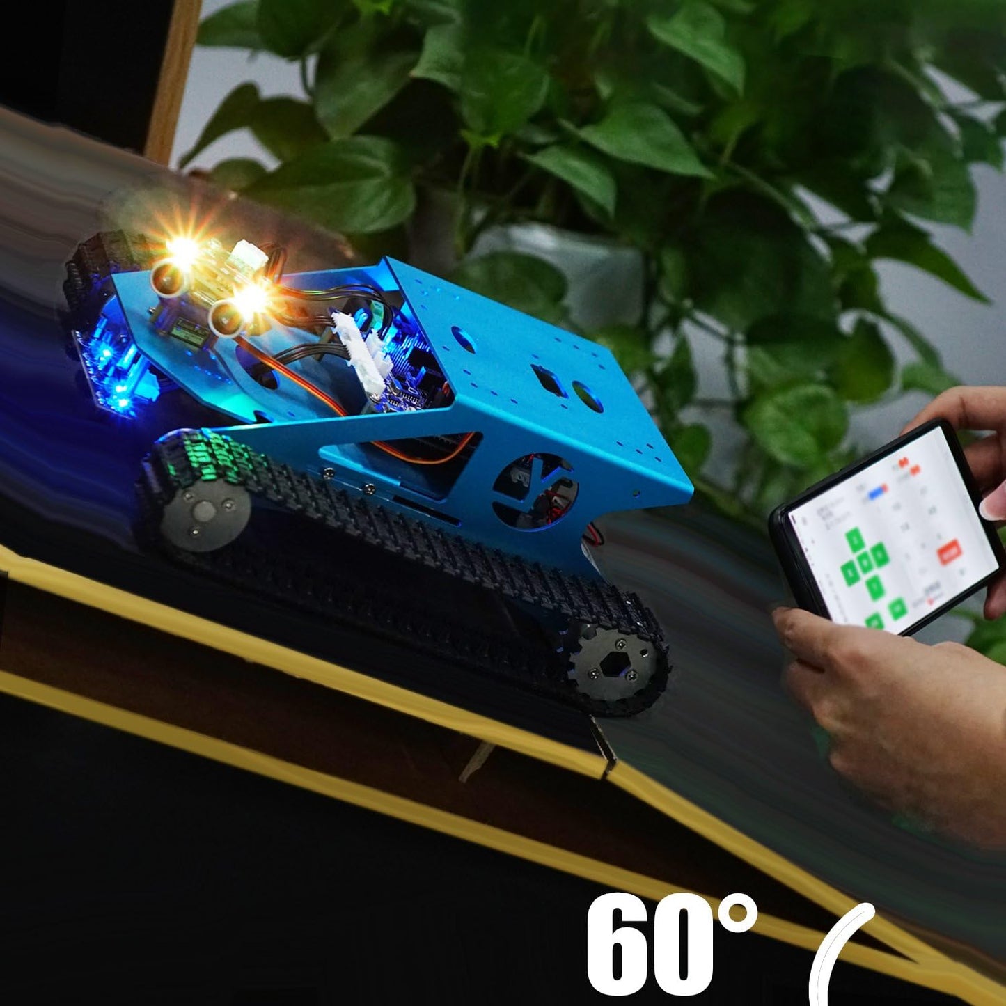Raspberry Pi KI-Panzerroboter-Kit mit Kamera